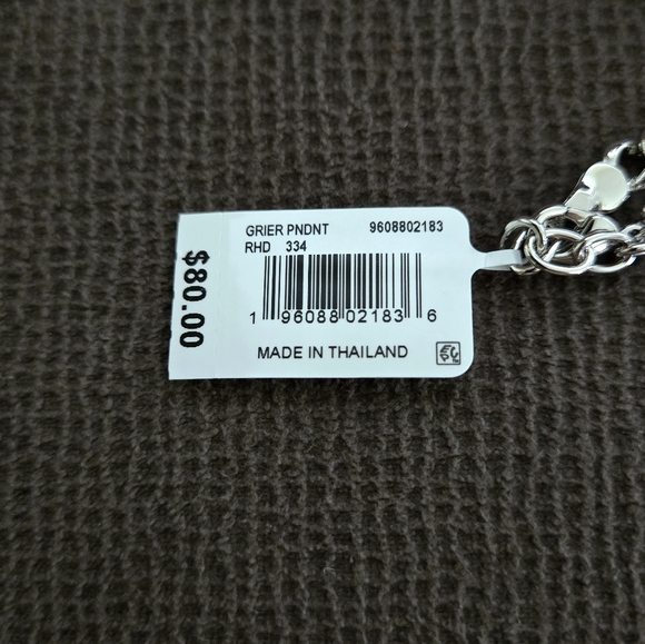 Kendra Scott "Grier" Pendant Necklace in Silver🤍 Sea🌊 Green💚 Chrysocolla - Picture 16 of 16